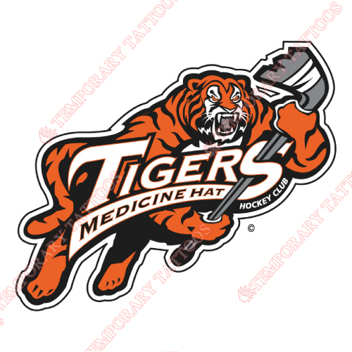 Medicine Hat Tigers Customize Temporary Tattoos Stickers NO.7521